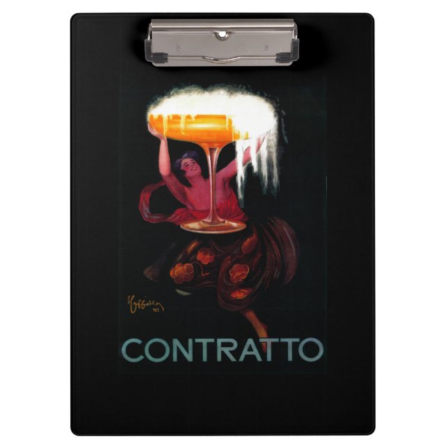 Contratto Vintage PosterEurope Clipboard (Front)