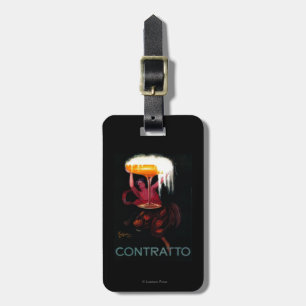Contratto Vintage PosterEurope Luggage Tag