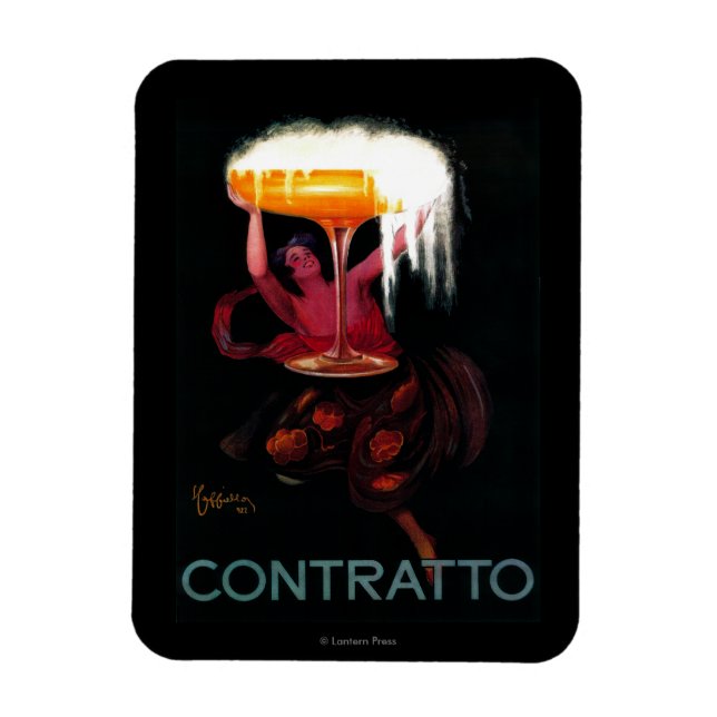 Contratto Vintage PosterEurope Magnet (Vertical)