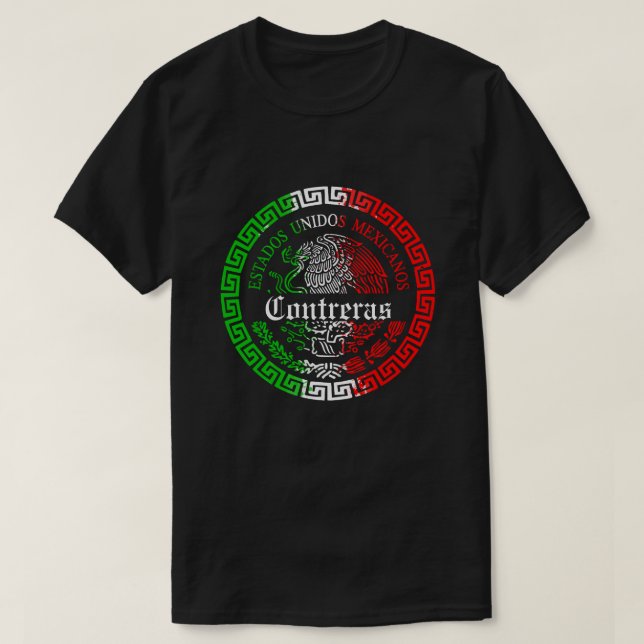 Contreras Last name mexico shirt (Design Front)