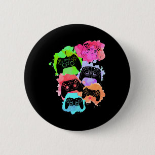 Control All Gamer Video Game Lover Controller Cute 6 Cm Round Badge