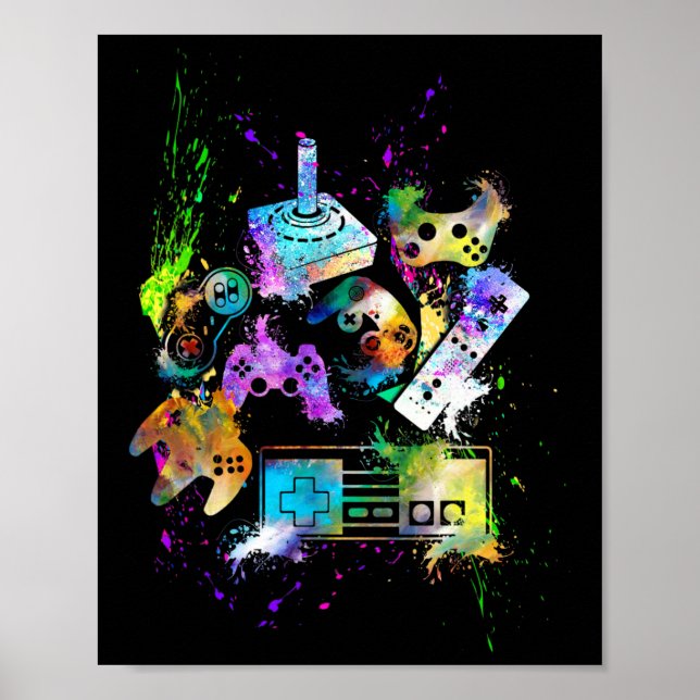 Control All The Things Video Game Controller 2  Poster (Front)