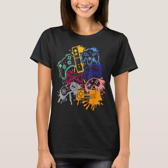Control All The Things Video Game Controller 2 T-Shirt (Front)
