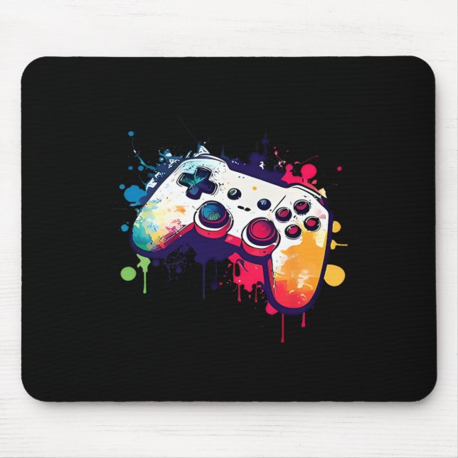Control All The Things Video Game Controller Gamer Mouse Pad (Front)