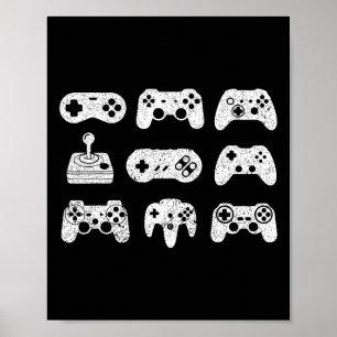 Control All The Things Video Game Controller Gamin Poster
