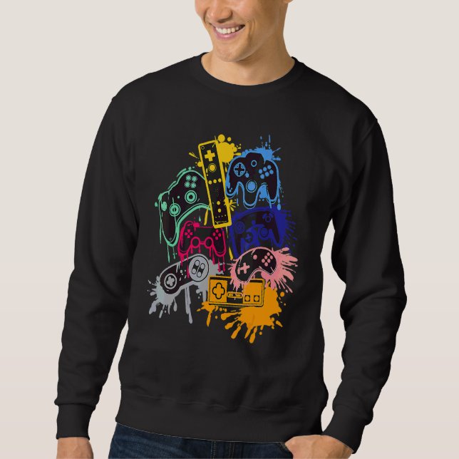 Control All The Things Video Game Controller Sweatshirt (Front)
