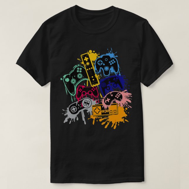 Control all the Things Video Game Controller  T-Shirt (Design Front)