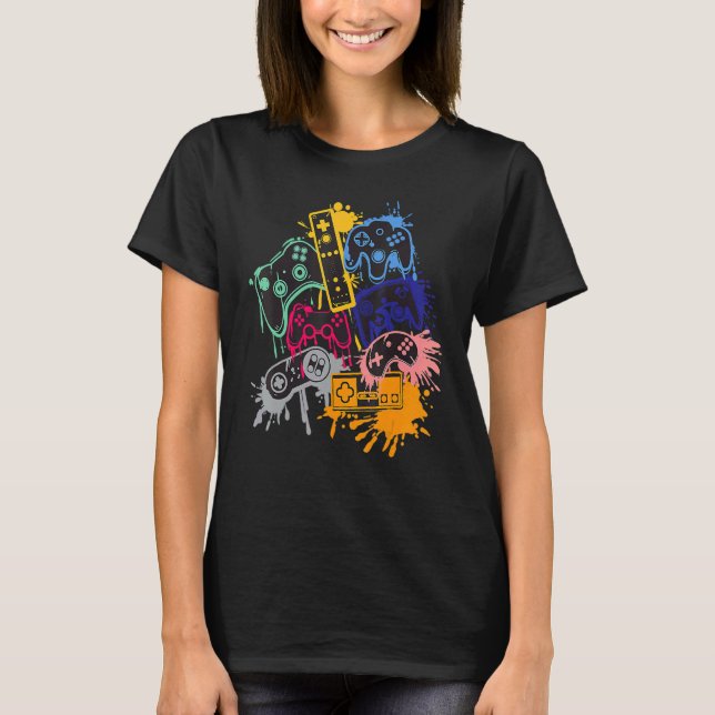 Control All The Things Video Game Controller T-Shirt (Front)