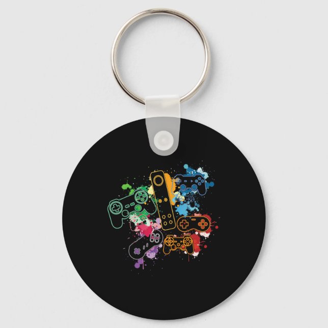 Control All Things With The Video Game Controller  Key Ring (Front)