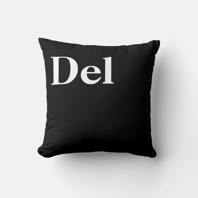 Control Alt Delete Ctrl Alt Del Cushion (Front)