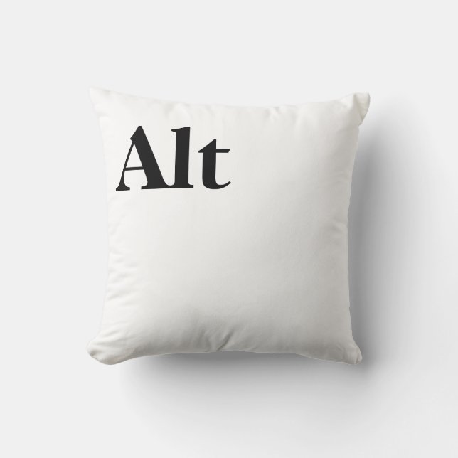 Control Alt Delete Ctrl Alt Del Cushion (Front)