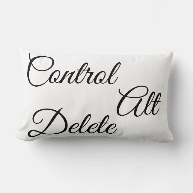 Control Alt Delete, Lumbar Cushion (Front)
