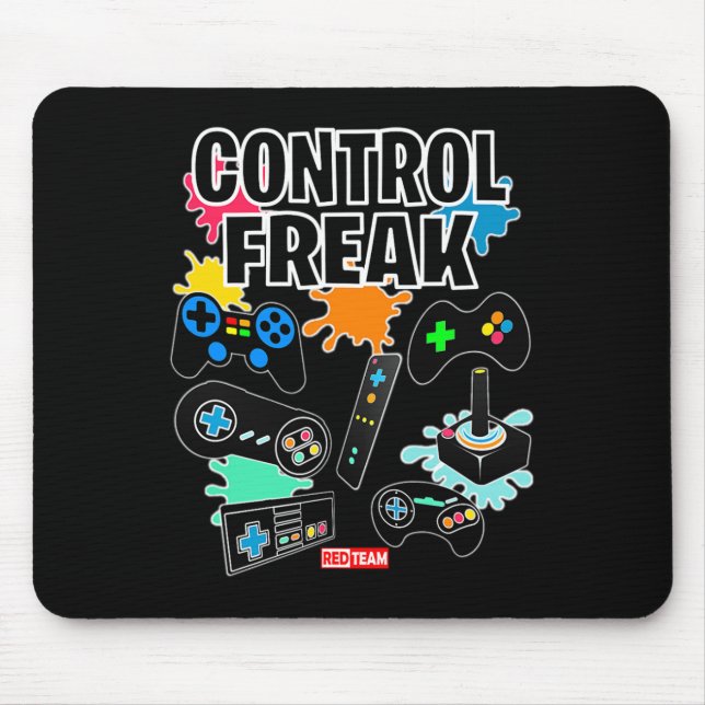 Control Freak - Video Game Gamer Fun  Mouse Pad (Front)