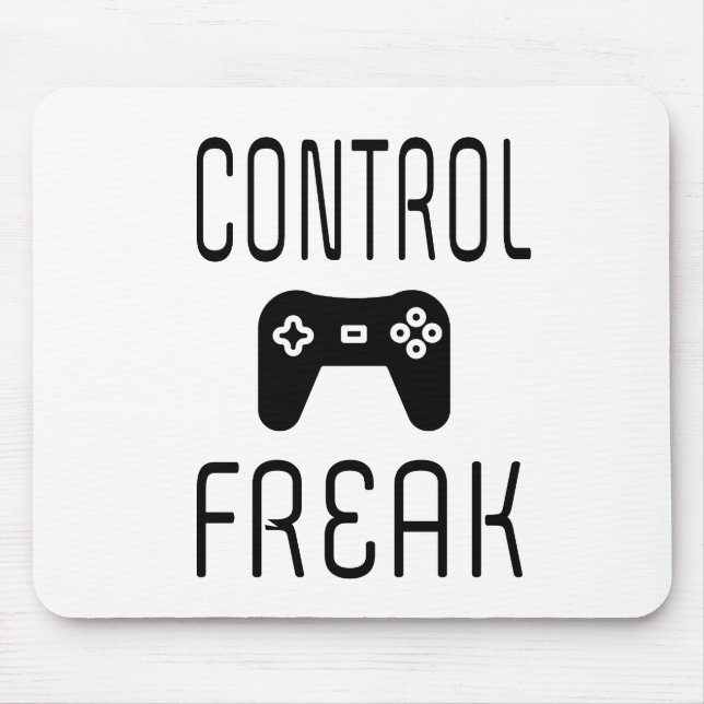 Control Freak Video Game Gamer Mouse Pad (Front)