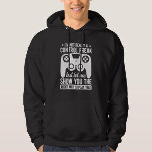 Control Freak Video Game Player Gaming Gamer Pc Co Hoodie