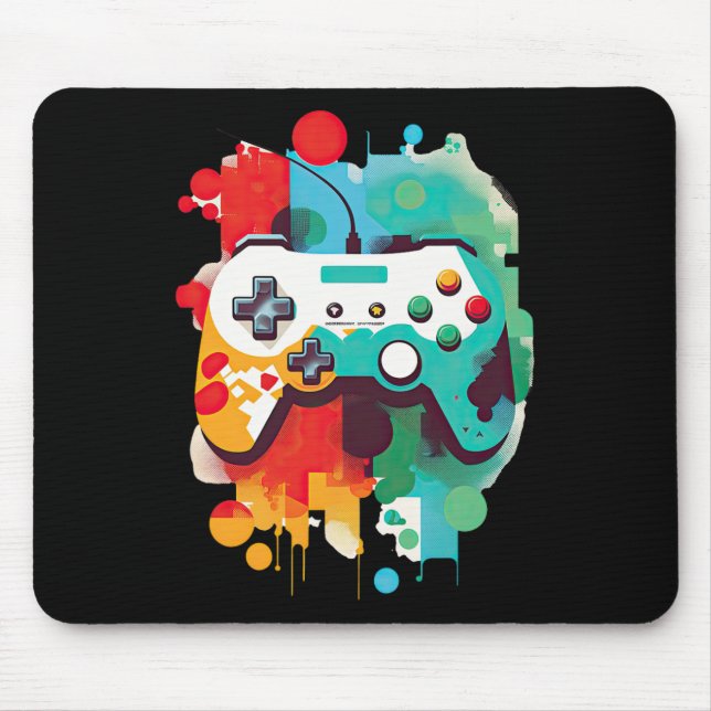 Control Gamer Video Game Controller 12  Mouse Pad (Front)