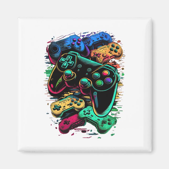 Control Gamer Video Game Controller 1  Magnet (Front)
