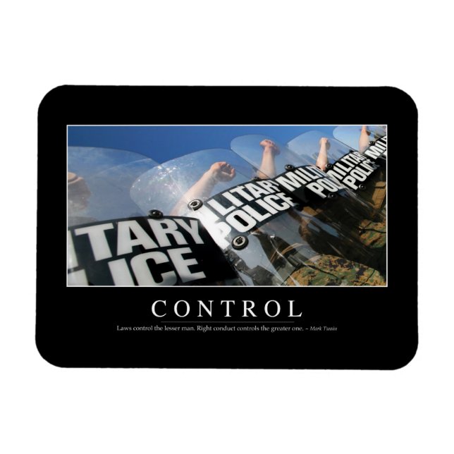 Control: Inspirational Quote Magnet (Horizontal)