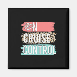 Control On Cruise Leopard Funny Summer Vacation Fa Magnet