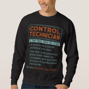 Control Technician Dictionary Noun Wizard Magician Sweatshirt