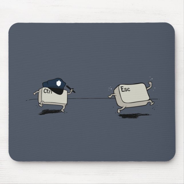 Control vs Escape Mouse Pad (Front)