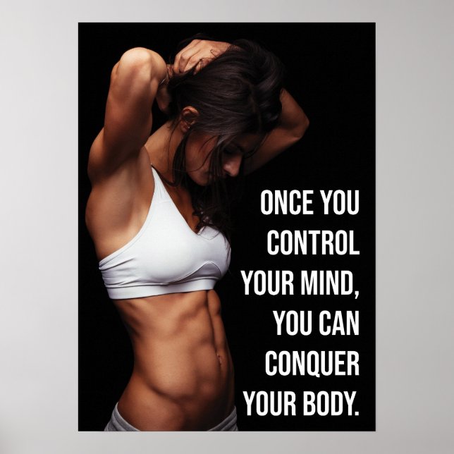 Control Your Mind, Conquer Your Body Poster (Front)