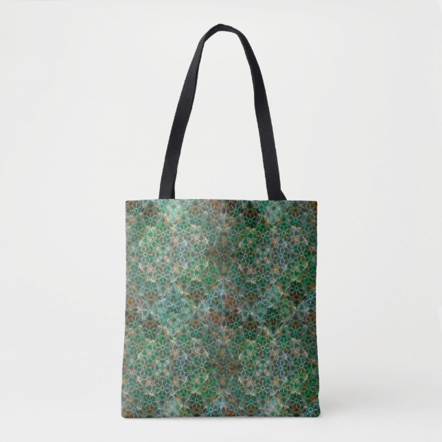 Controlled Chaos – Green Tote Bag (Front)