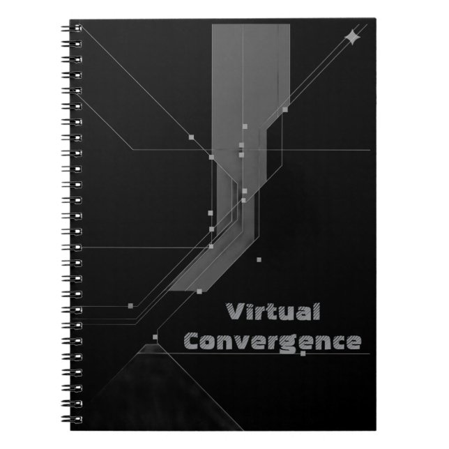 'Controlled Glitch' Spiral Book - Abstrac Art (Front)