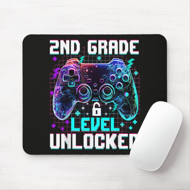 Controller 2nd Grade Level Unlocked First Day  Mouse Pad (With Mouse)