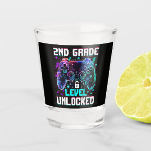 Controller 2nd Grade Level Unlocked First Day Shot Glass