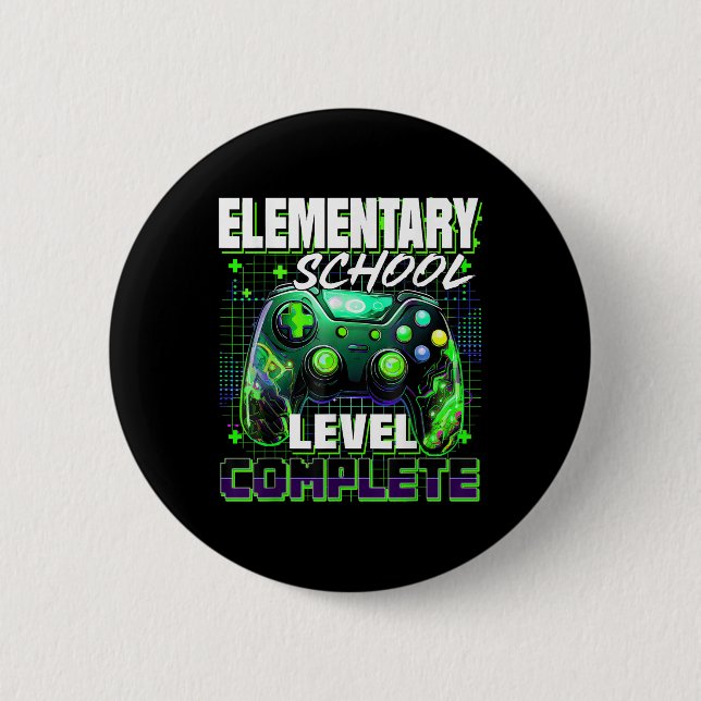 Controller Elementary School Level Complete Gradua 6 Cm Round Badge (Front)
