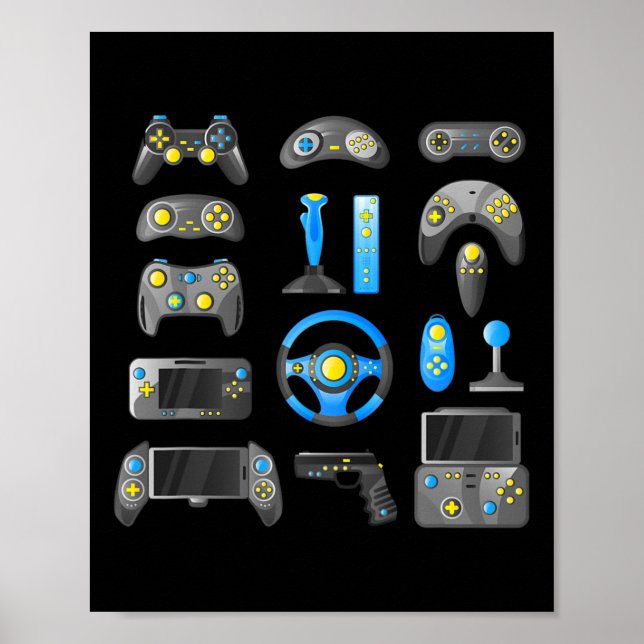 Controller Game Control All The Things Video Game  Poster (Front)