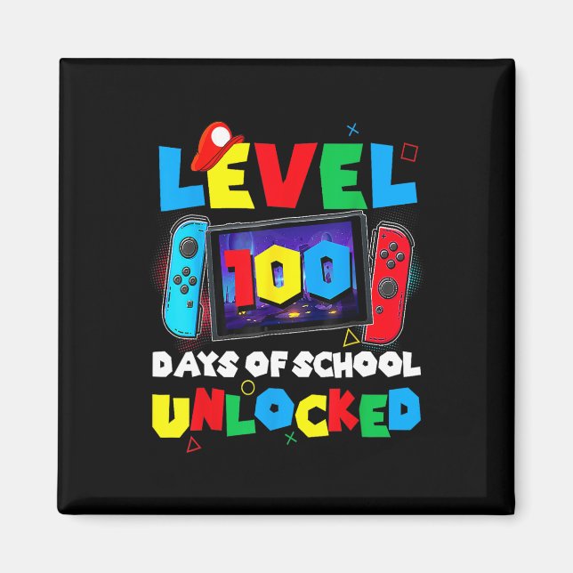 Controller Game Gifts Level 100 Days Of School Unl Magnet (Front)