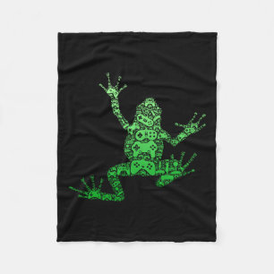 Controller Men Boys Kids Teens - Video Gamer Frog  Fleece Blanket
