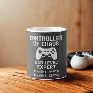 Controller of Chaos Personalised Gamer Dad Coffee Mug