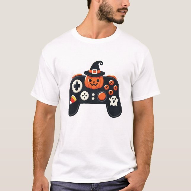 Controller of Halloween  for gaming  T-Shirt (Front)