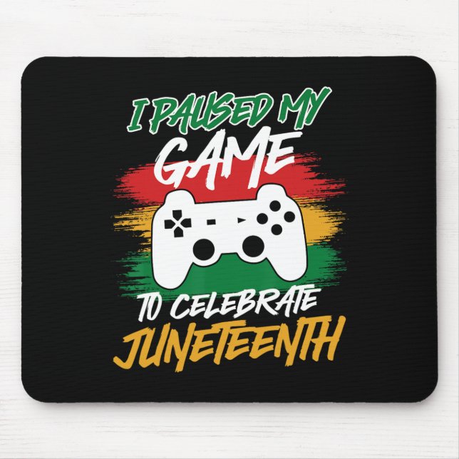 Controller Video Games Console Paused My Game June Mouse Pad (Front)