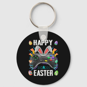 Controller With Bunny Ears Funny Easter Video Game Key Ring