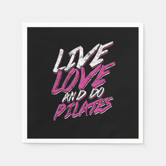 Contrology Fitness Balancing Meditate Relaxation M Napkin (Front)