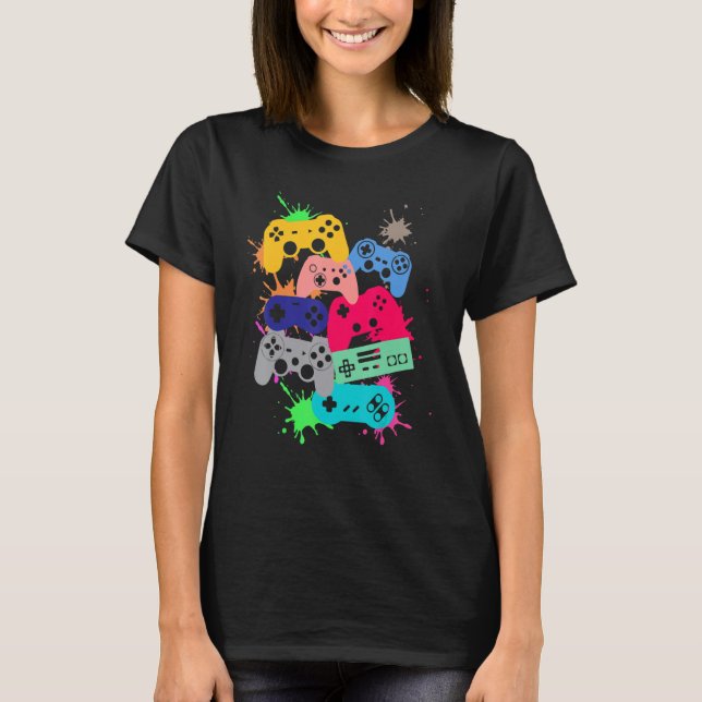 Controls all the Things, Video Game Controller_2 T-Shirt (Front)