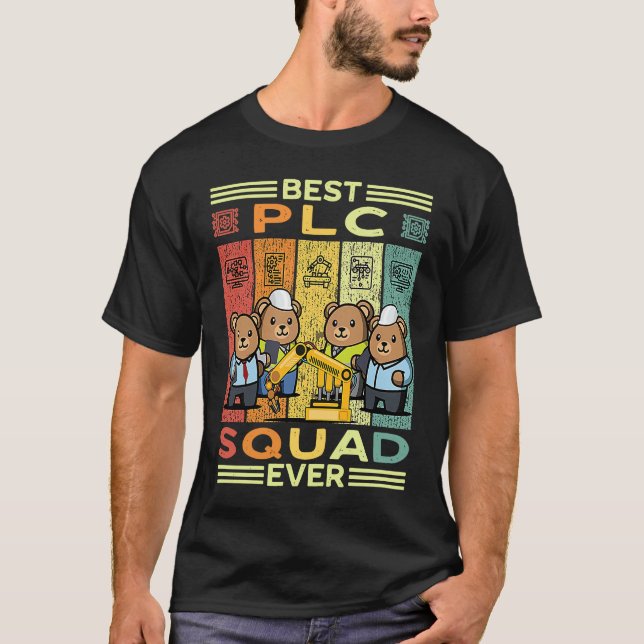 Controls Engineer PLC Automation Engineer HMI PLC  T-Shirt (Front)