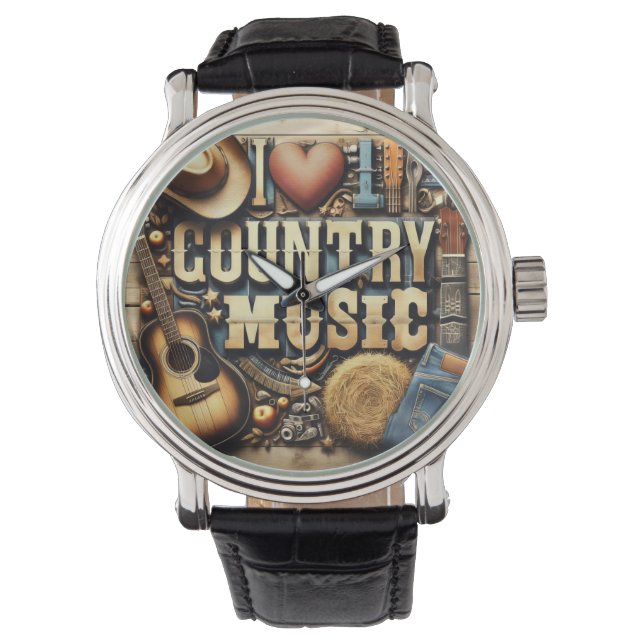 Contry music. watch (Front)
