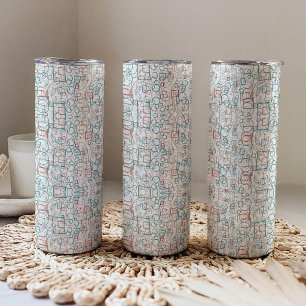 Conundrum - circles, rectangles and squares thermal tumbler