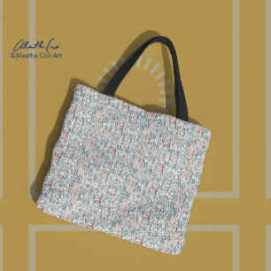 Conundrum - circles, rectangles and squares tote bag