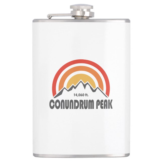 Conundrum Peak Hip Flask (Front)