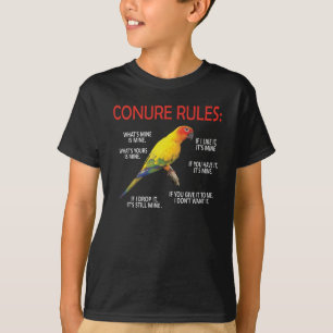 Conure Owner Conure Lover Parrot Bird Sun Conure T-Shirt