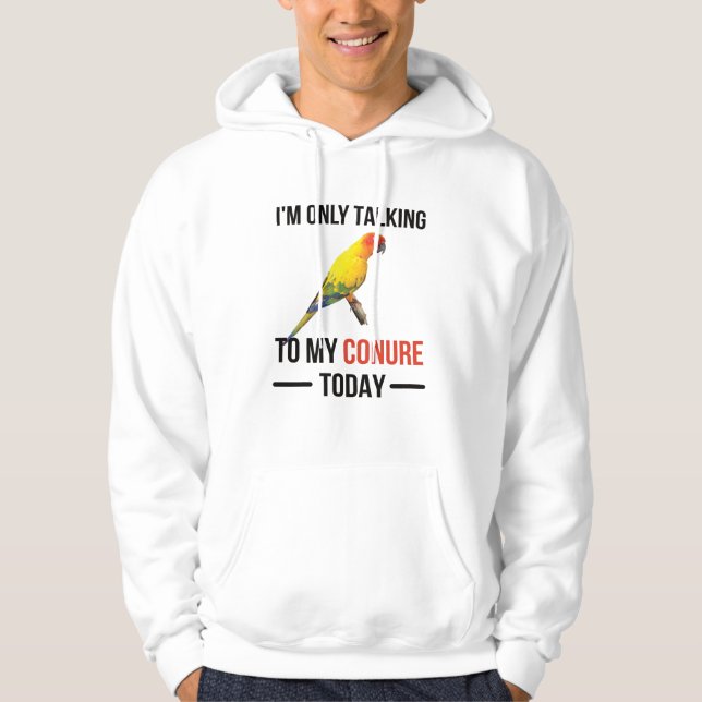 Conure Owner Gifts Conure Lover Parrot Sun Conure Hoodie (Front)