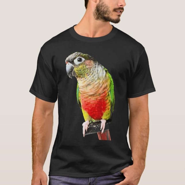 Conure Parrot Bird Green cheek Love for birds T-Shirt (Front)