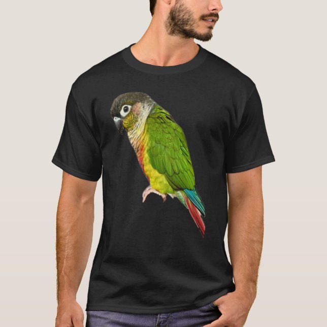 Conure Parrot Bird Green cheek Love for birds T-Shirt (Front)