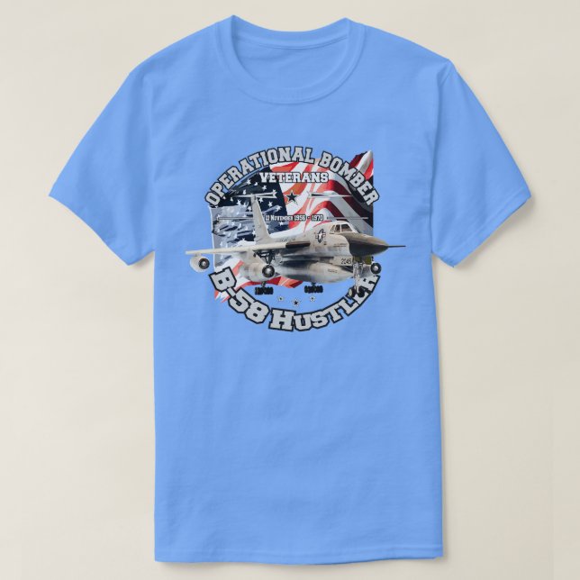 Convair B58 Hustler first operational bomber T-Shirt (Design Front)